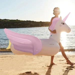 SunnyLife Luxe Ride-On Float Unicorn Pastel Clearance