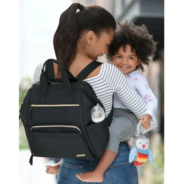 Skip Hop Mainframe Wide Open Diaper Backpack - Black Outlet