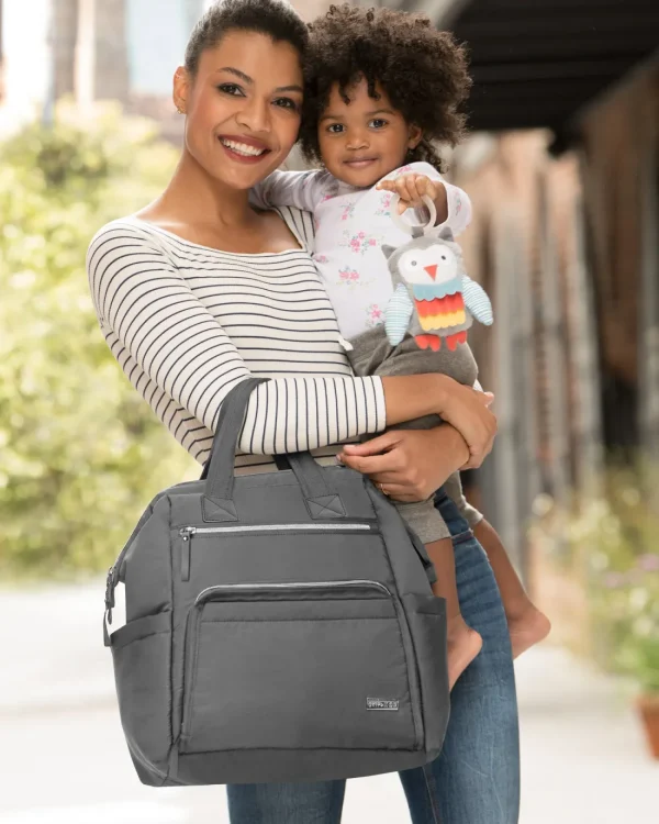 Skip Hop Mainframe Wide Open Diaper Backpack - Charcoal Online