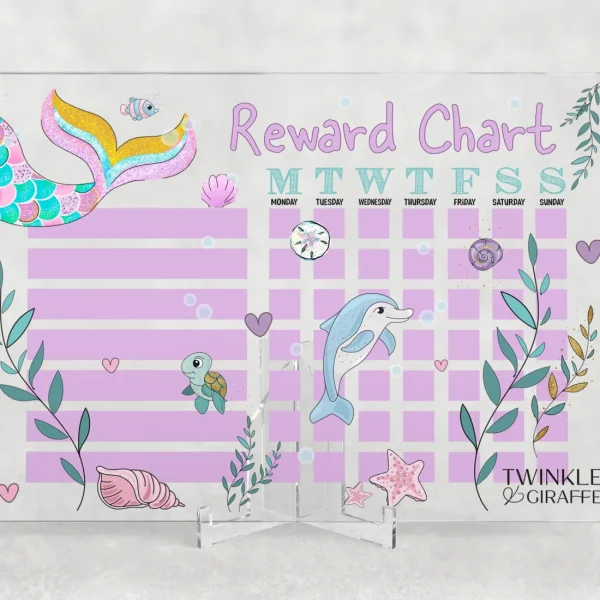 Twinkle u0026 Giraffe Mermaid Acrylic Reward Chart Outlet