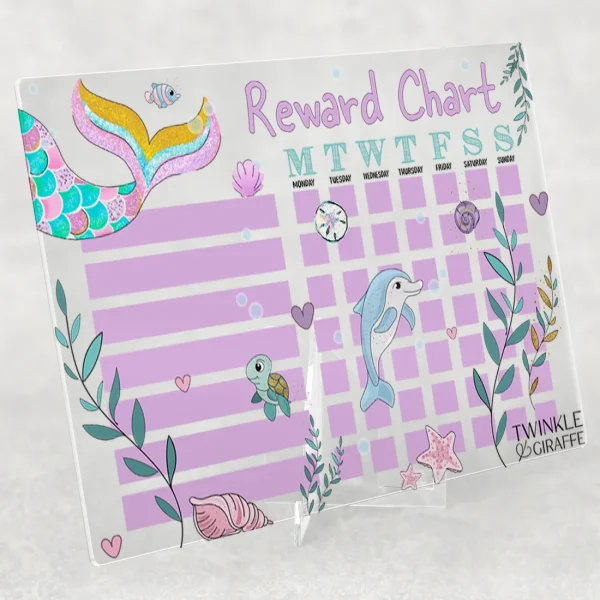 Twinkle u0026 Giraffe Mermaid Acrylic Reward Chart Outlet