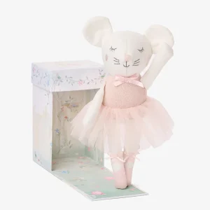 Elegant Baby Mia The Mouse Ballerina Linen Toy Boxed Clearance