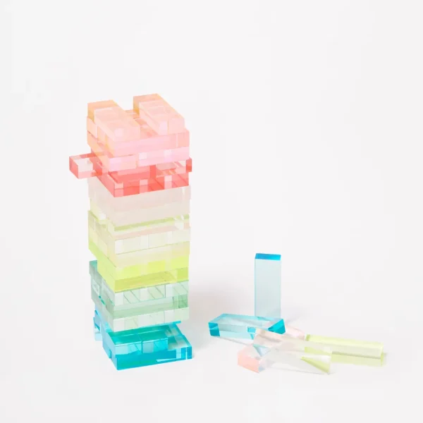 SunnyLife Mini Lucite Jumbling Tower - Aurora Discount