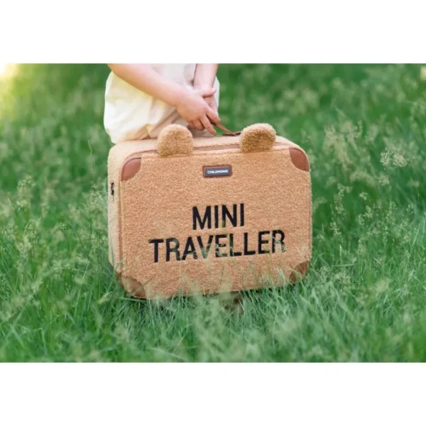 Childhome Mini Traveler Kids Suitcase - Teddy Brown Outlet