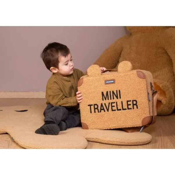 Childhome Mini Traveler Kids Suitcase - Teddy Brown Outlet