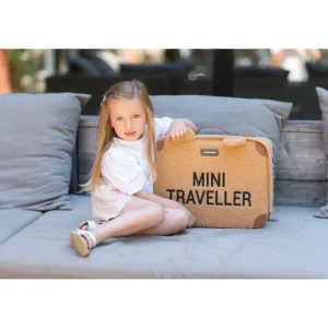 Childhome Mini Traveler Kids Suitcase - Teddy Brown Outlet