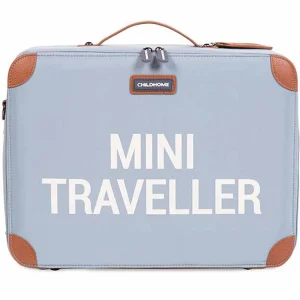 Childhome Mini Traveller Kids Suitcase - Grey Off White Discount