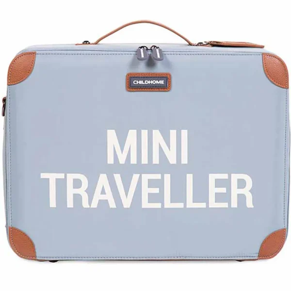 Childhome Mini Traveller Kids Suitcase - Grey Off White Discount