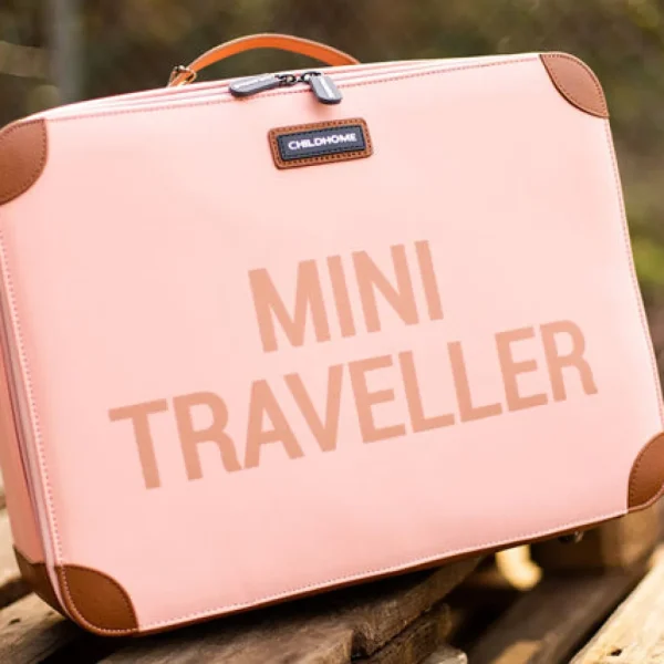 Childhome Mini Traveller Kids Suitcase - Pink Copper Hot