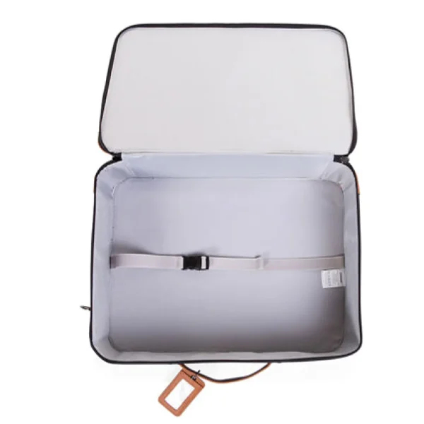 Childhome Mini Traveller Kids Suitcase - Grey Off White Discount