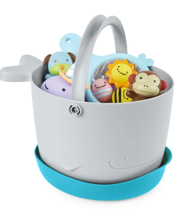 Skip Hop Moby Stowaway Bath Toy Bucket Hot