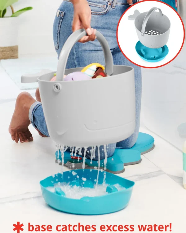 Skip Hop Moby Stowaway Bath Toy Bucket Hot