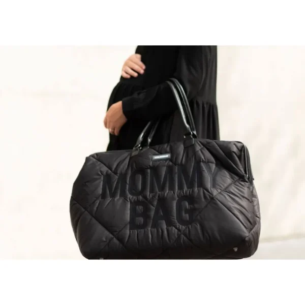 Childhome MOMMY BAG ® Nursery Bag - Puffered Black Hot