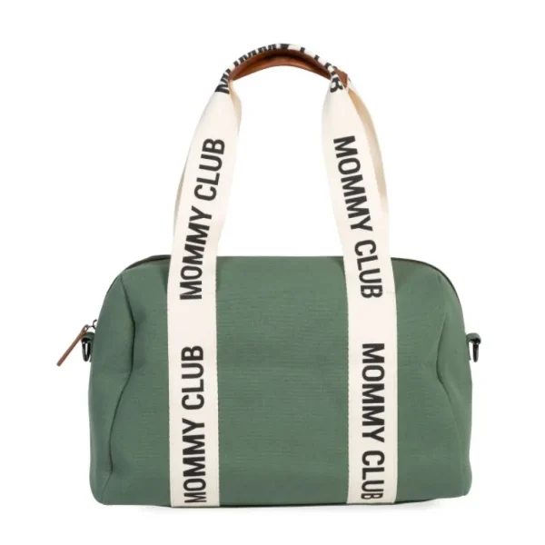 Childhome Mommy Club Nursery Bag - Signature Canvas - Green Best