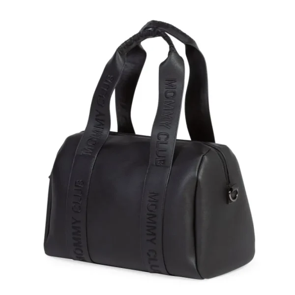 Childhome Mommy Club Nursery Bag - Signature - Vegan Leather - Black Sale