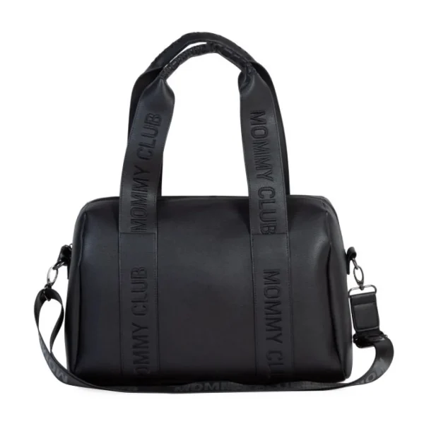 Childhome Mommy Club Nursery Bag - Signature - Vegan Leather - Black Sale