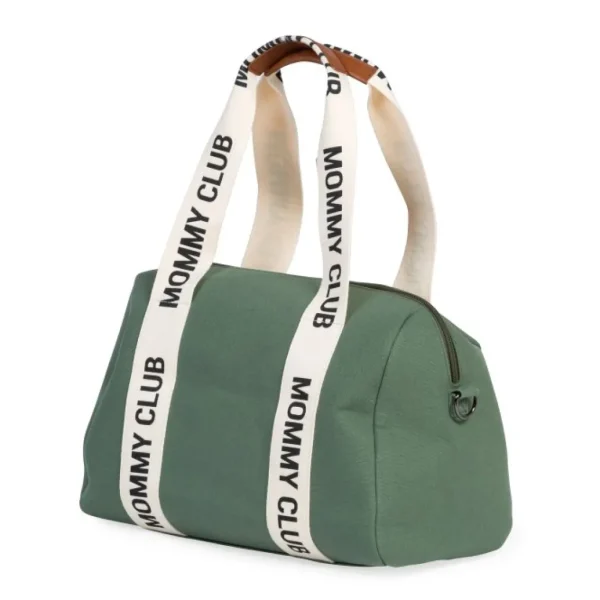 Childhome Mommy Club Nursery Bag - Signature Canvas - Green Best