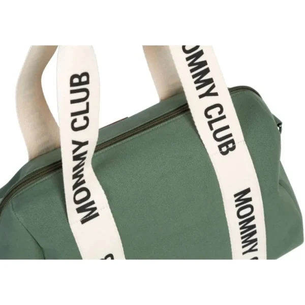 Childhome Mommy Club Nursery Bag - Signature Canvas - Green Best