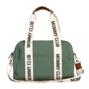 Childhome Mommy Club Nursery Bag - Signature Canvas - Green Best