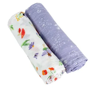 Bebe au Lait Muslin Swaddle Blanket Set Oh So Soft Woodland Fairy + Fairy Dust Fashion