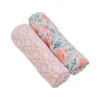 Bebe au Lait Muslin Swaddle Blanket Set - Floret + Trellis Clearance