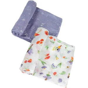 Bebe au Lait Muslin Swaddle Blanket Set Oh So Soft Woodland Fairy + Fairy Dust Fashion