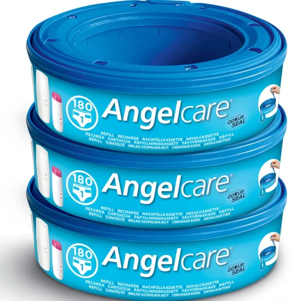 Angelcare Nappy Disposal System - Refill Cassettes - Pack of 3 New