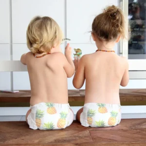 PureBorn Organic Diapers Size 3 - 5.5-8kg - 28 Diapers - Daisy Print Clearance