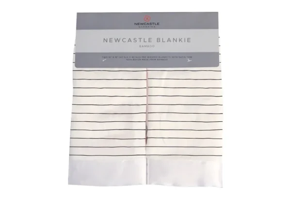 Newcastle Classics Pencil Stripe Bamboo Muslin Blankie New