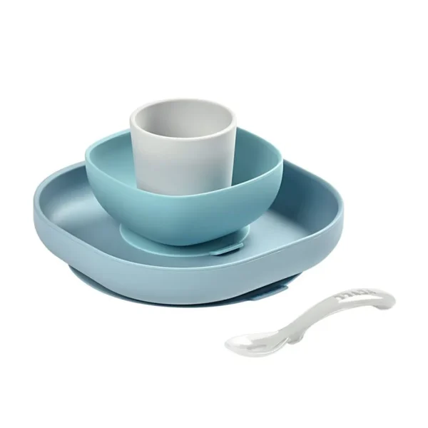 Beaba 4-Piece Silicone Dinner Set - Jungle Outlet