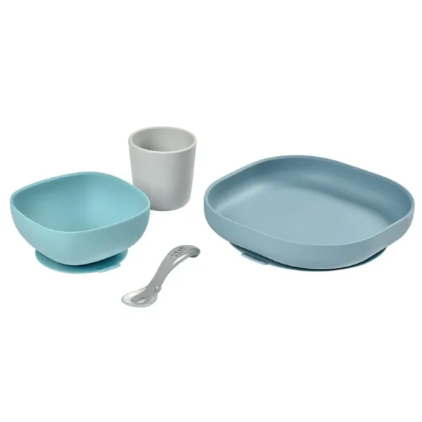 Beaba 4-Piece Silicone Dinner Set - Jungle Outlet