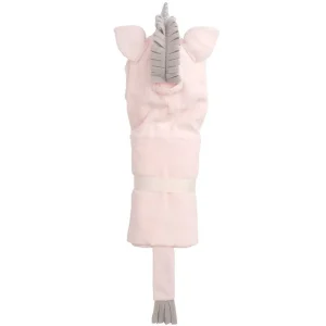 Elegant Baby Pink Unicorn Hooded Baby Bath Wrap New