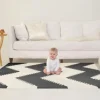 Skip Hop Playspot Geo Foam Floor Tiles - Black / Cream Clearance