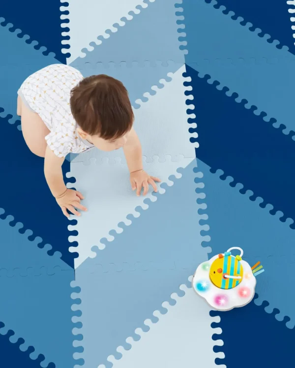 Skip Hop Playspot Geo Foam Floor Tiles - Blue Ombre Best