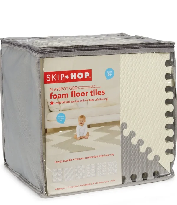 Skip Hop Playspot Geo Foam Floor Tiles - Grey / Cream Best