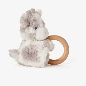 Elegant Baby Plush Giraffe Wooden Ring Rattle Online