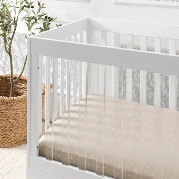 Babyletto Pre-Order Harlow Acrylic 3-in-1 Convertible Crib with Toddler Bed Conv Clearance