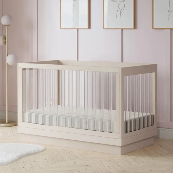 Babyletto Pre-Order Harlow Acrylic 3-in-1 Convertible Crib with Toddler Bed Conv Online