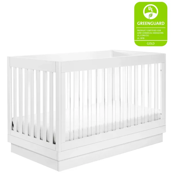 Babyletto Pre-Order Harlow Acrylic 3-in-1 Convertible Crib with Toddler Bed Conv Clearance