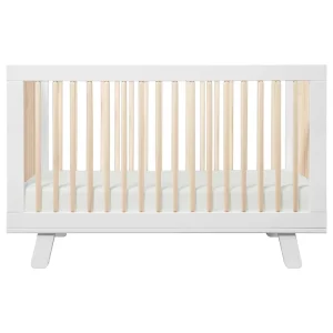 Babyletto Pre-Order Hudson 3-in-1 Convertible Crib - White/Washed Natural New