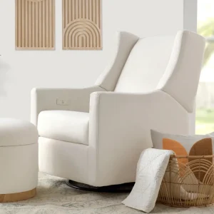 Babyletto Pre-Order Kiwi Electronic Recliner and Swivel Glider in Eco-Performanc Outlet