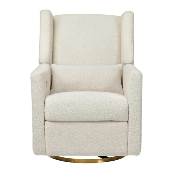 Babyletto Pre-Order Kiwi Electronic Recliner and Swivel Glider in Boucle with US Discount