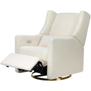 Babyletto Pre-Order Kiwi Electronic Recliner and Swivel Glider in Boucle with US Discount