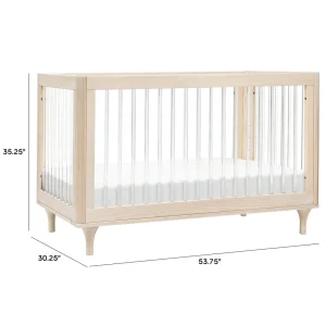 Babyletto Pre-Order Lolly 3-in-1 Convertible Crib - Washed Natural / Acrylic Outlet