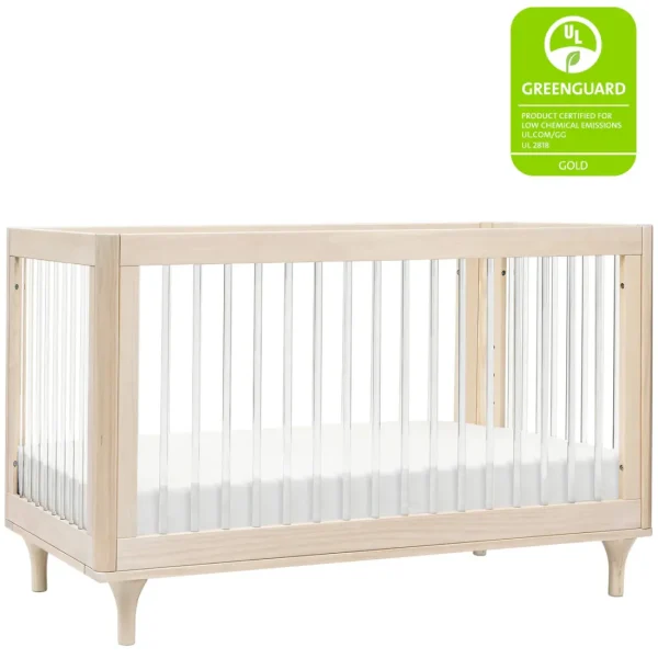 Babyletto Pre-Order Lolly 3-in-1 Convertible Crib - Washed Natural / Acrylic Outlet