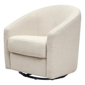 Babyletto Pre-Order Madison Swivel Glider in Boucle - Black White Boucle Hot