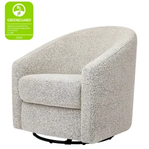 Babyletto Pre-Order Madison Swivel Glider in Boucle - Black White Boucle Hot