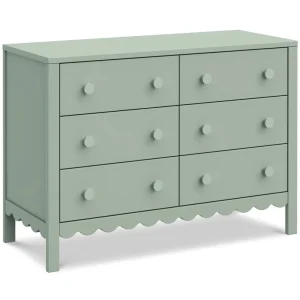 DaVinci Pre-Order Sammy Scallop 6-Drawer Dresser Exclusive - Light Sage Online