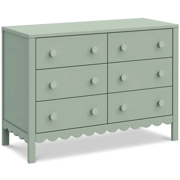 DaVinci Pre-Order Sammy Scallop 6-Drawer Dresser Exclusive - Light Sage Online