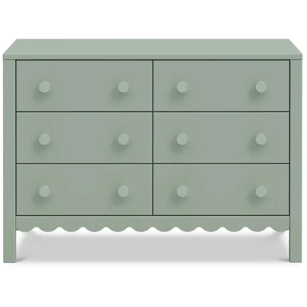 DaVinci Pre-Order Sammy Scallop 6-Drawer Dresser Exclusive - Light Sage Online